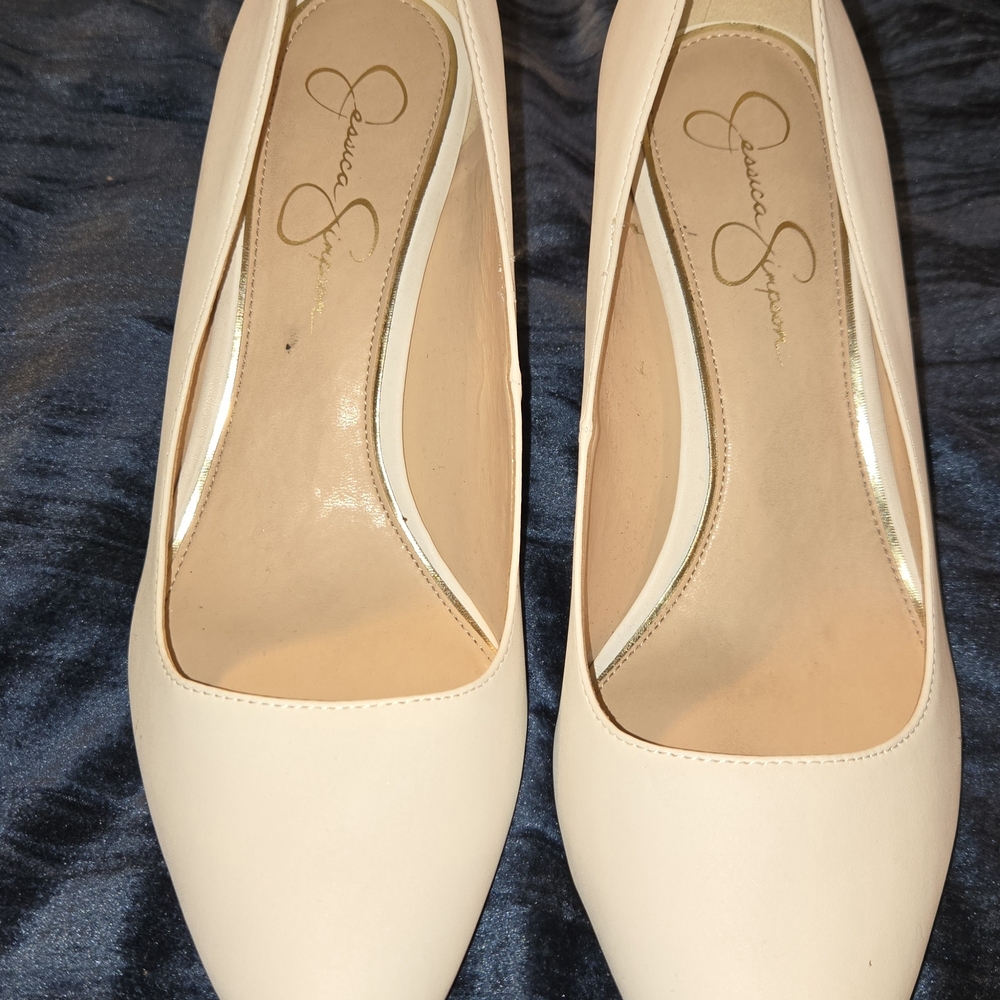Jessica Simpson Cream Heels